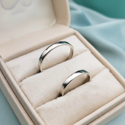 Anillos de matrimonio Classic 3mm oro blanco 18k