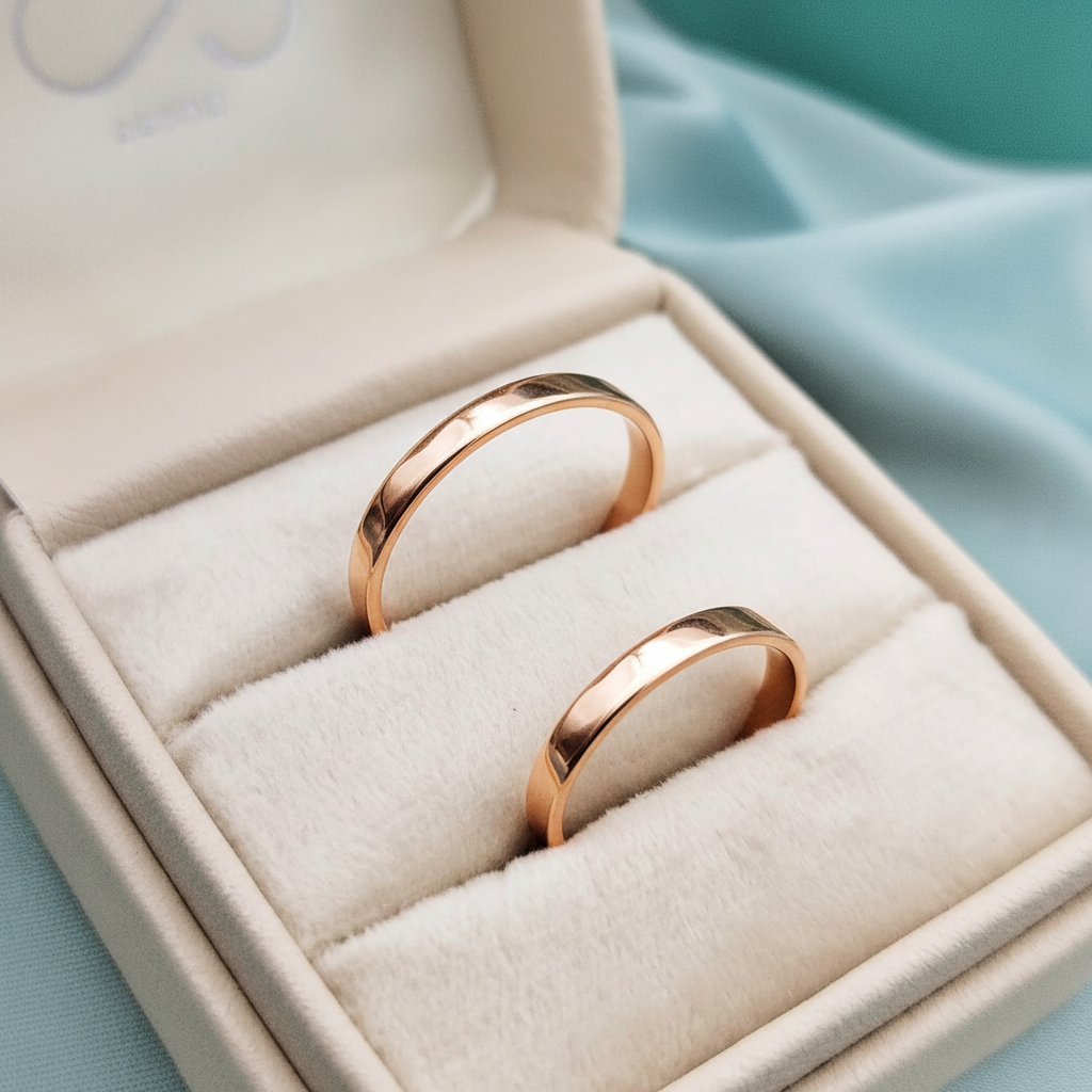 Anillos de matrimonio Classic 3mm en oro rosa 18k