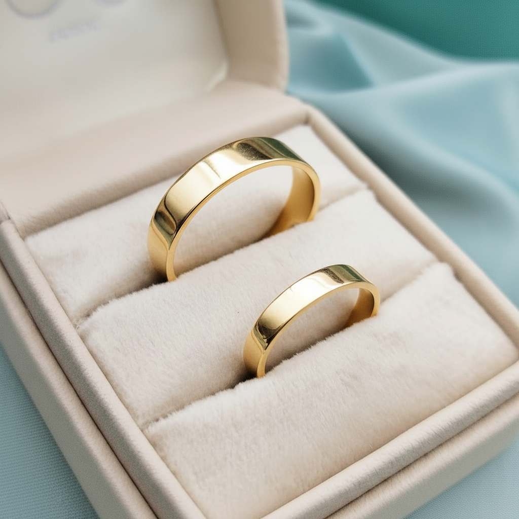 Anillos oro amarillo 6mm