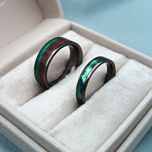 Anillos de Matrimonio Eternity Origen Plata 925 chapado en Rodio