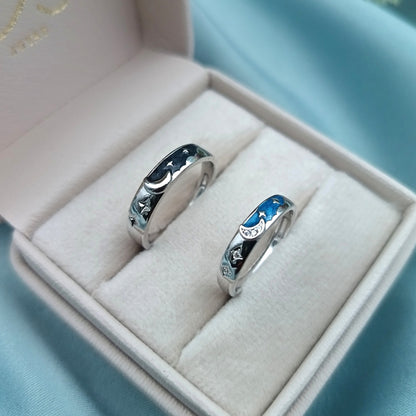 Anillos de Matrimonio regulables Moonlight Plata 925
