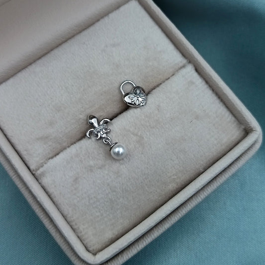 Aretes Corazón Perla