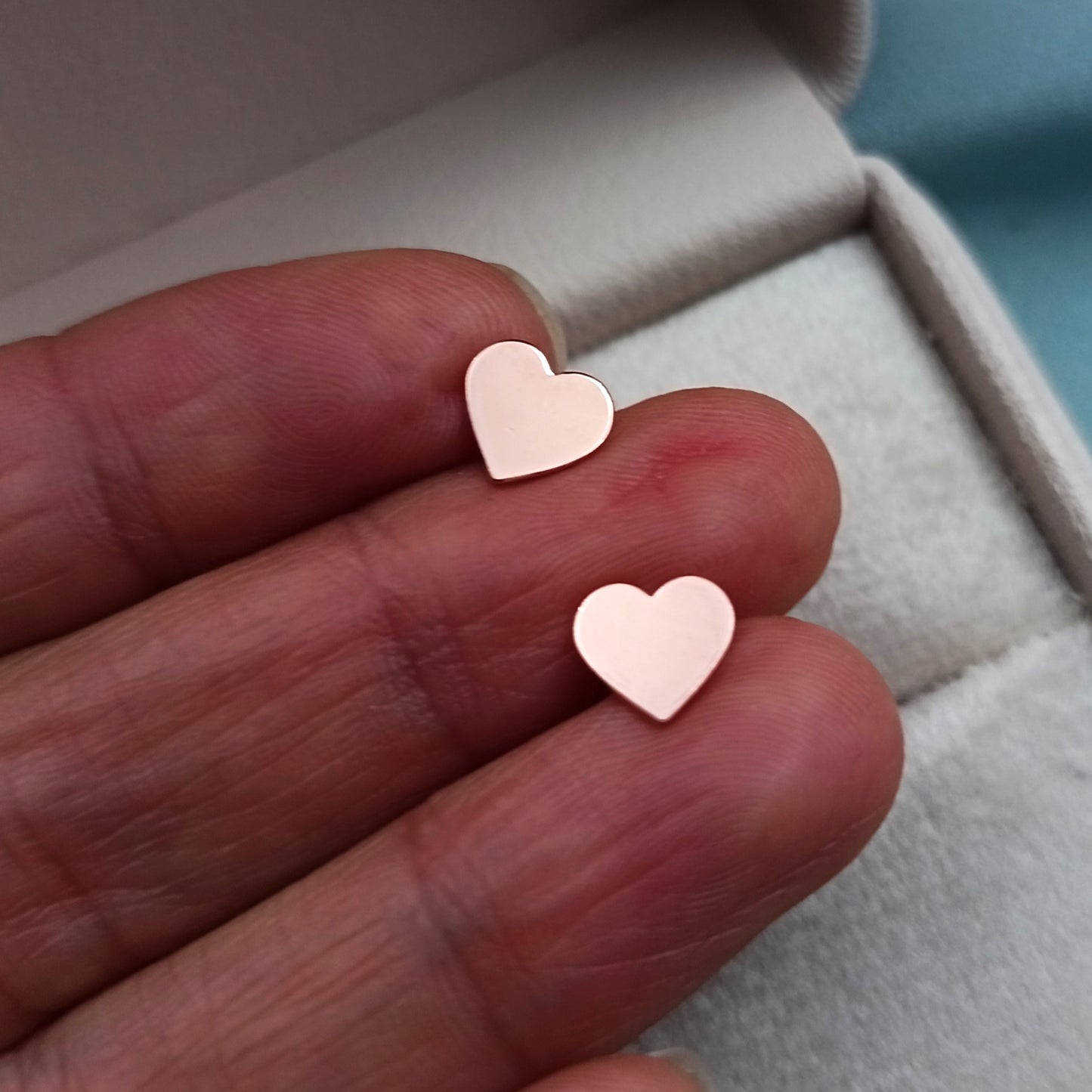 Aretes Corazón rosé