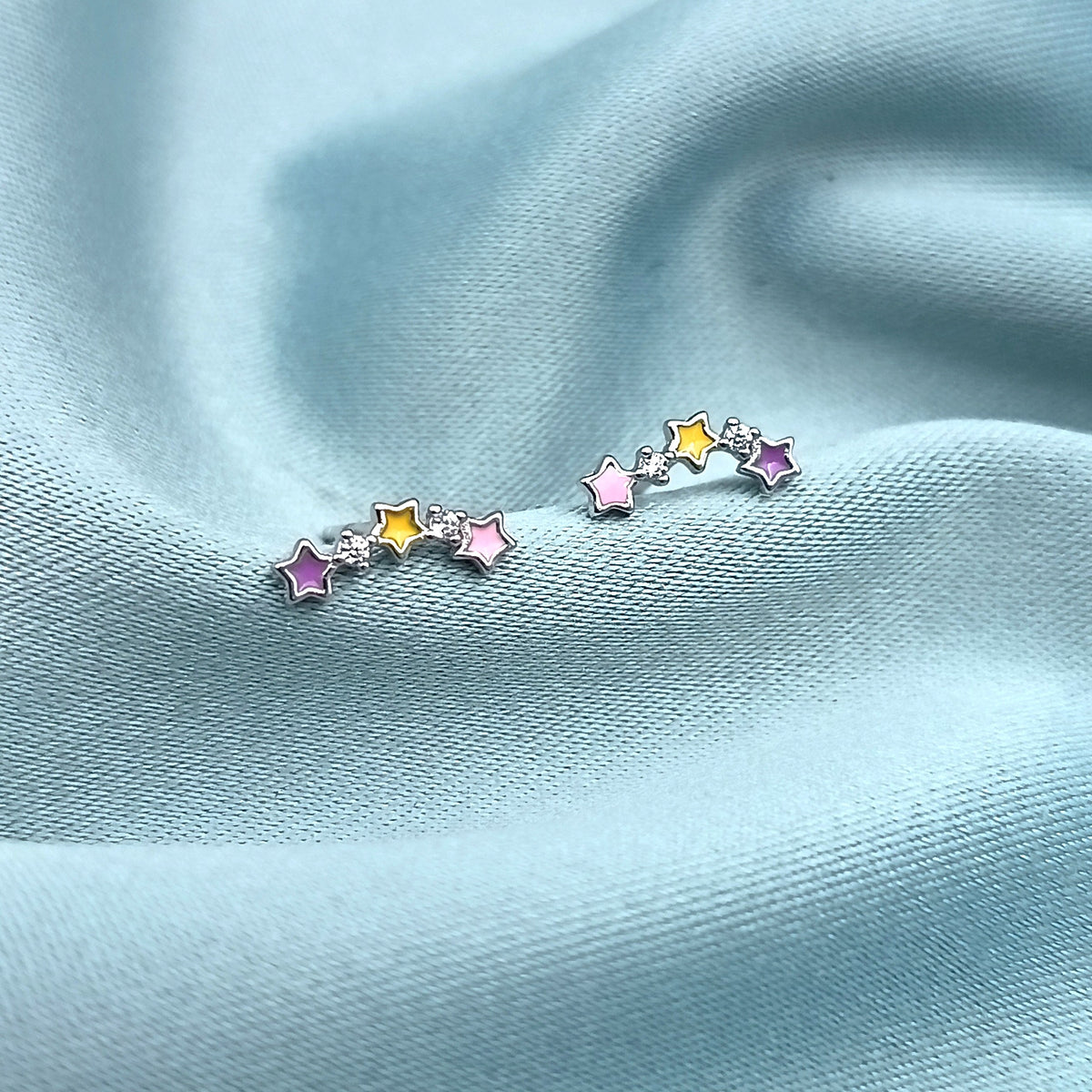 Aretes Constelación multicolor