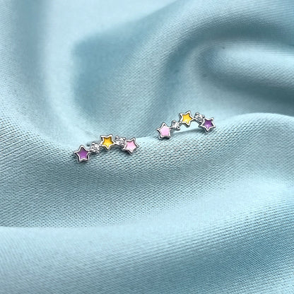 Aretes Constelación multicolor
