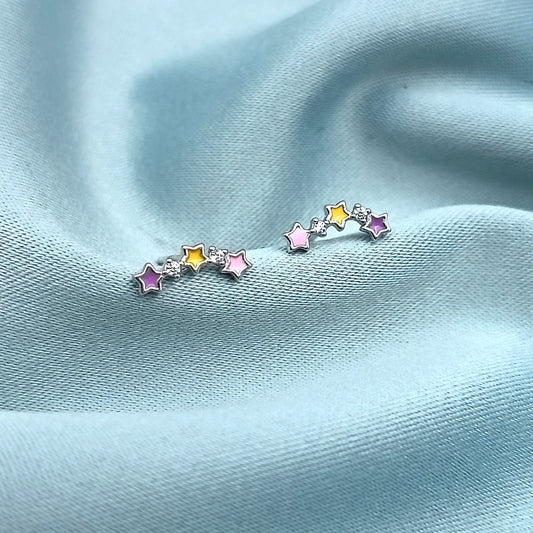 Aretes Constelación multicolor