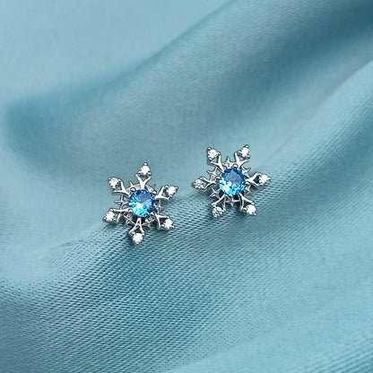 Aretes Copos de Nieve
