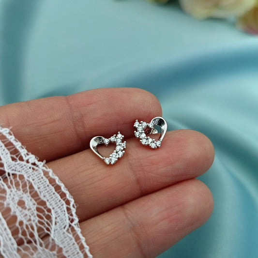 Aretes Corazones Brillantes
