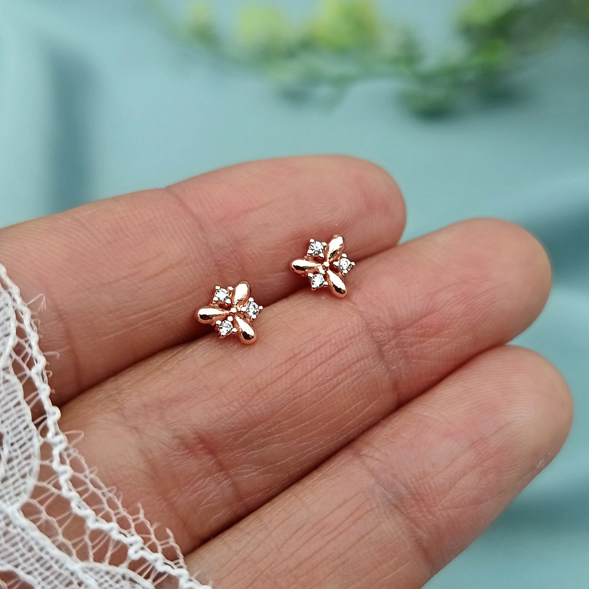 Aretes Shine rosé