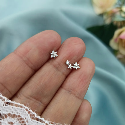 Aretes Shine asimétricos