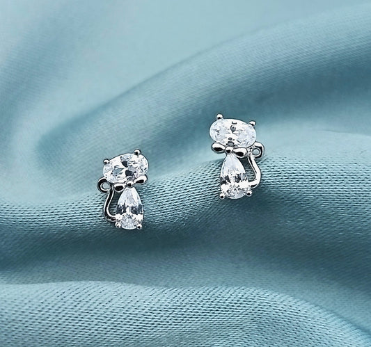 Aretes Gato con Lazo