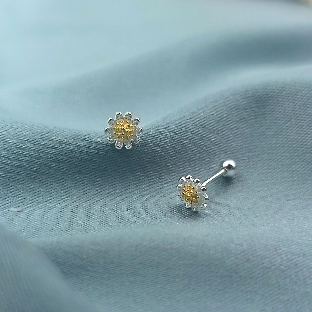 Aretes a rosca Margaritas
