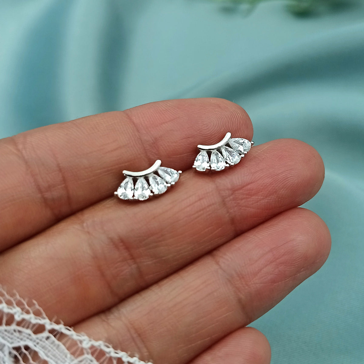 Aretes Abanico Gotas