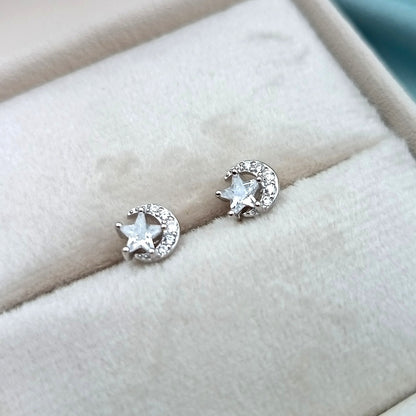 Aretes Luna y Estrella