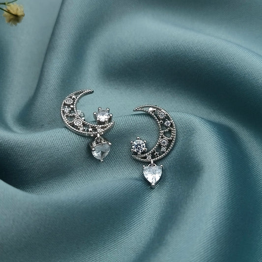 Aretes Lunita Corazón