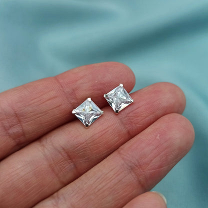 Aretes Cortos Circones Cuadrados
