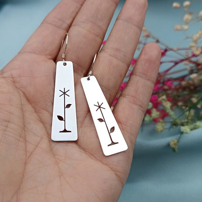 Aretes largos Diente de León
