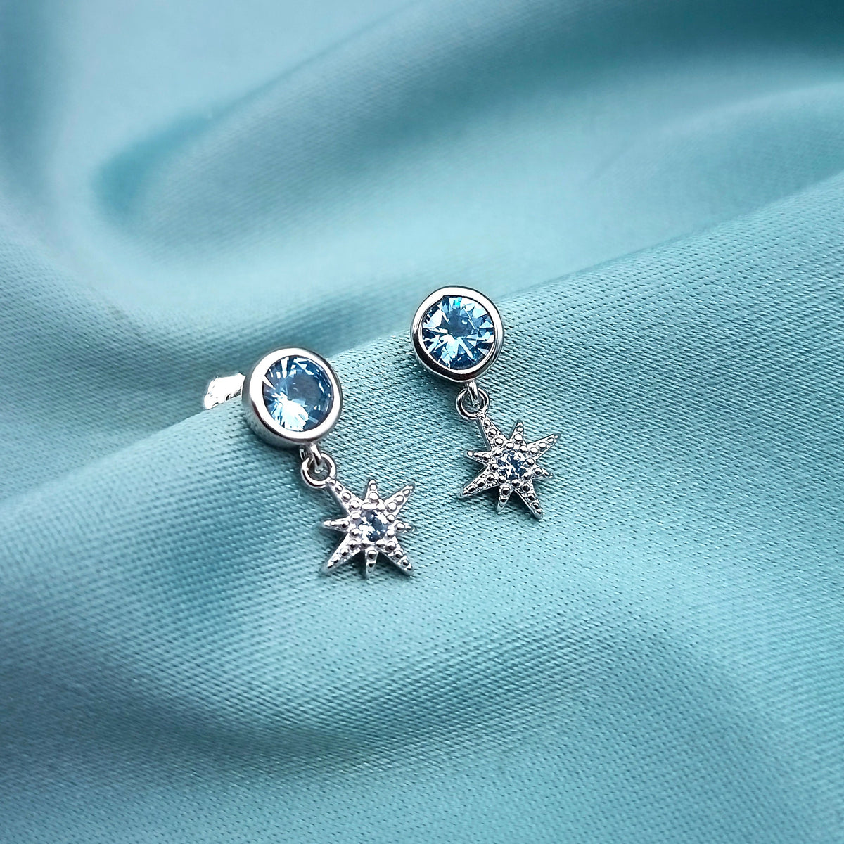 Aretes largos Estrella invernal