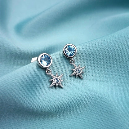Aretes largos Estrella invernal