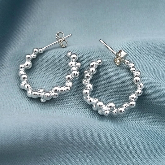 Aretes Hoops Burbujas