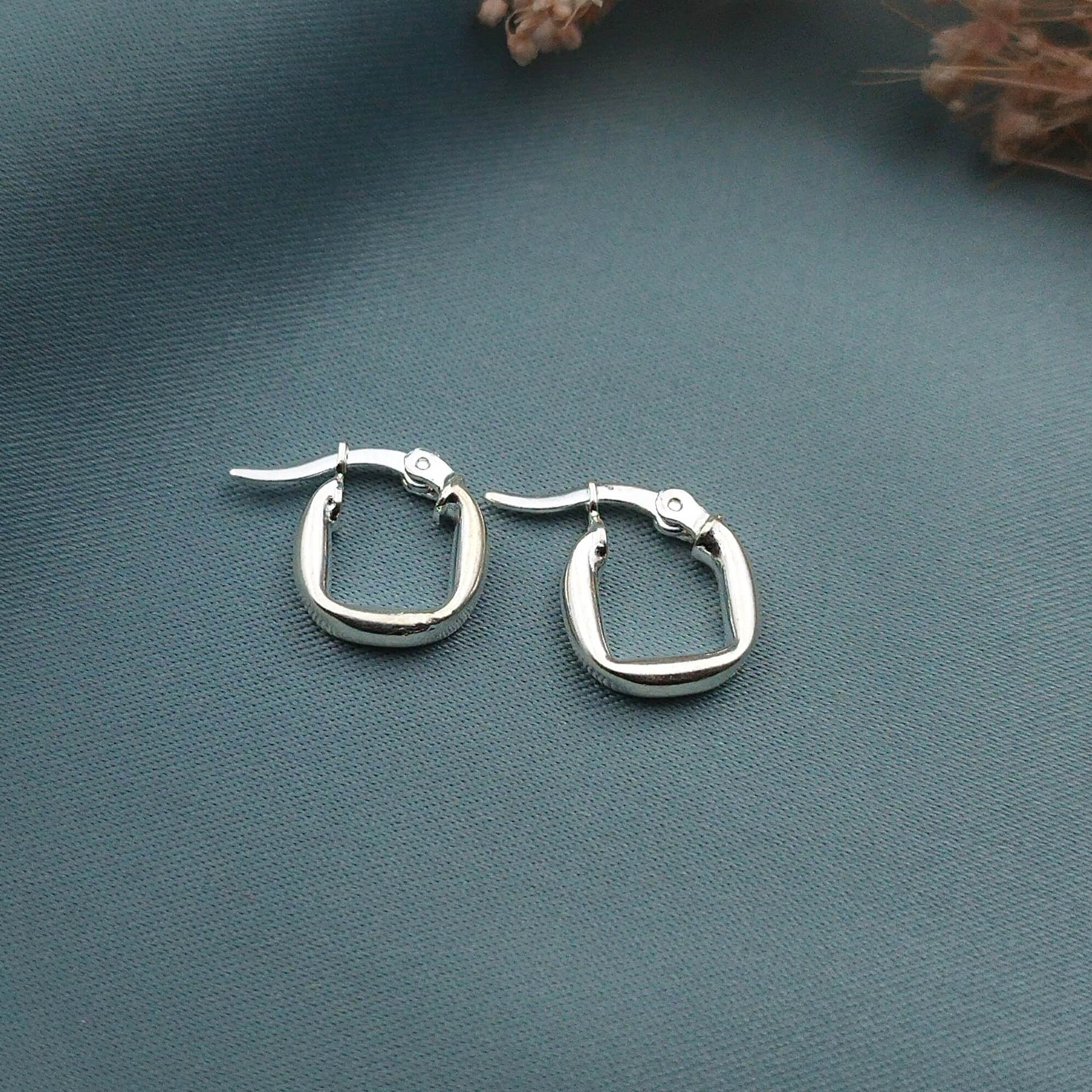 Argollas Cuadradas criolla – Pedra Joyas - Main Image