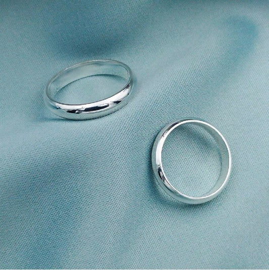 Anillos de matrimonio Classic media caña Plata