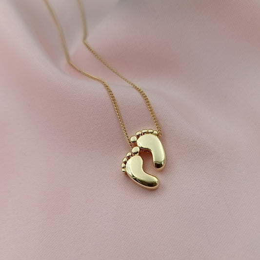 Collar Piecitos bebé con grabados