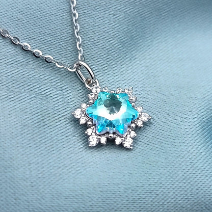 Collar Copo de Nieve Cristal