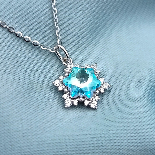 Collar Copo de Nieve Cristal