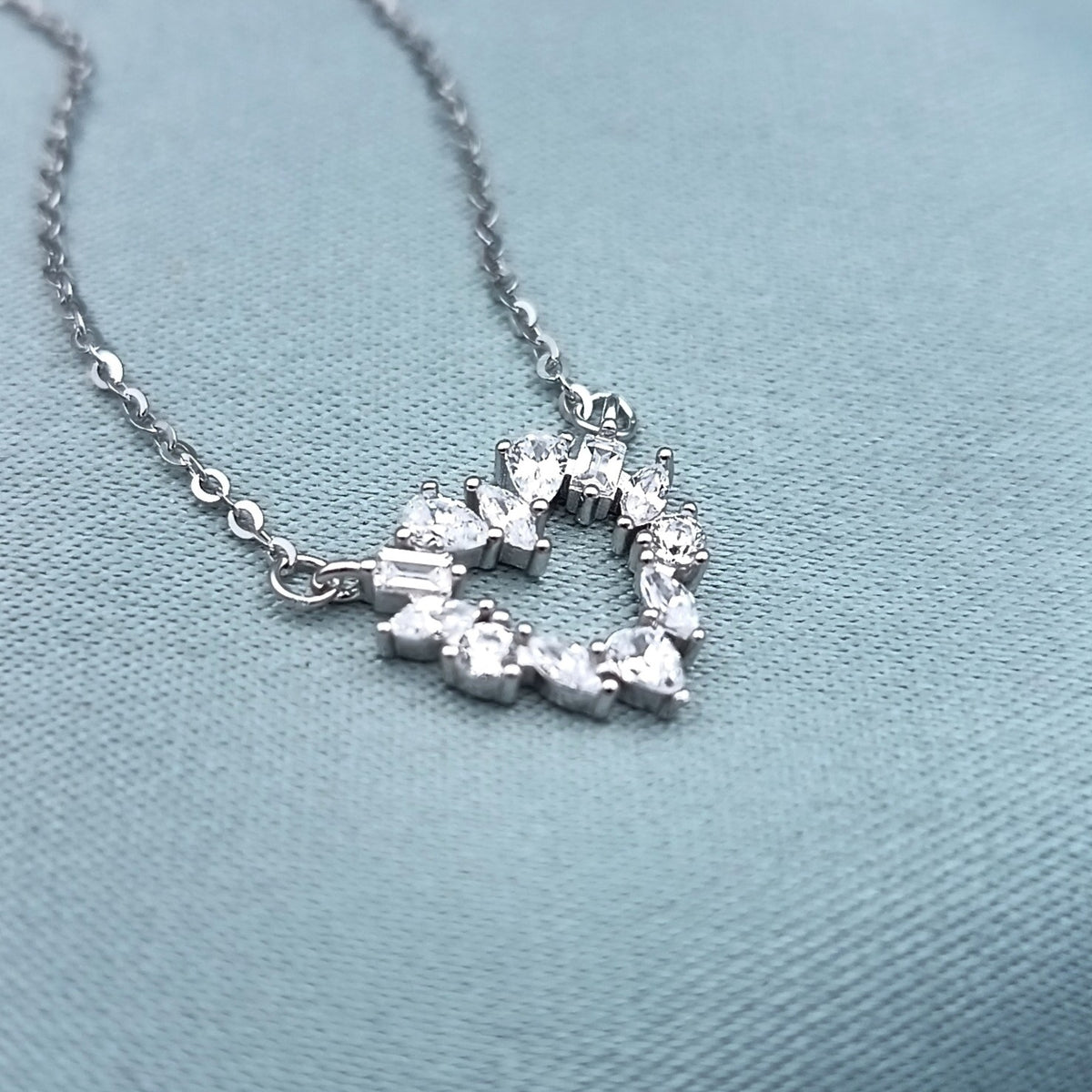 Collar Corazón Brillante