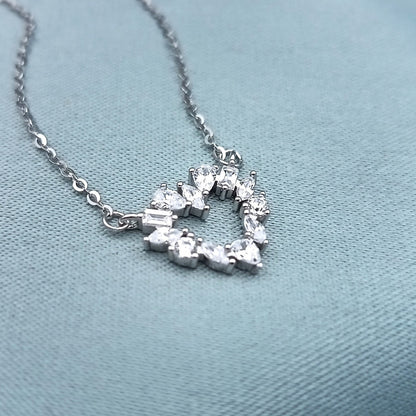 Collar Corazón Brillante