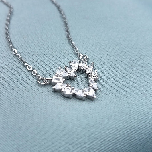 Collar Corazón Brillante