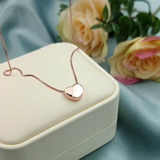 Collar Corazón 3D Rosé