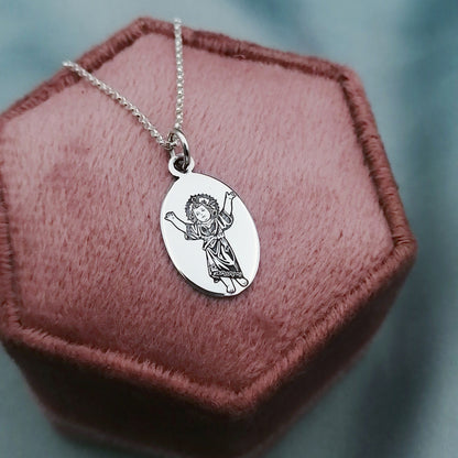 Collar Divino Niño Grabado Láser