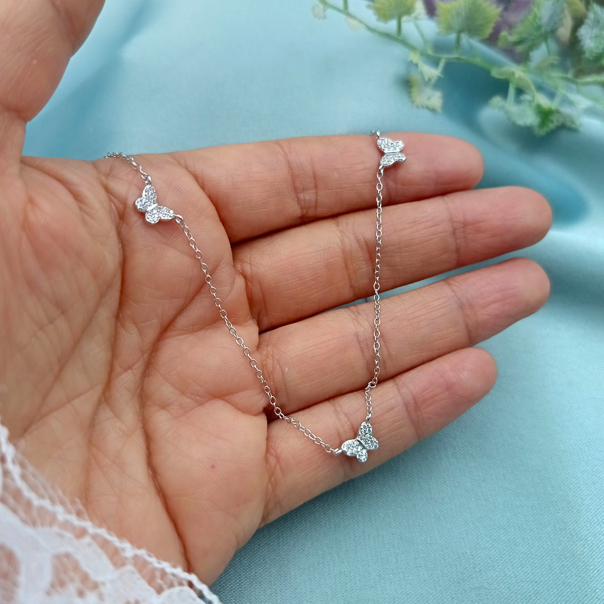 Collar Mariposas Brillantes