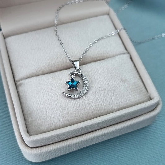 Collar luna y Estrella Celeste