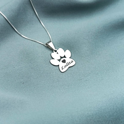 Collar Patita de Perro Personalizado
