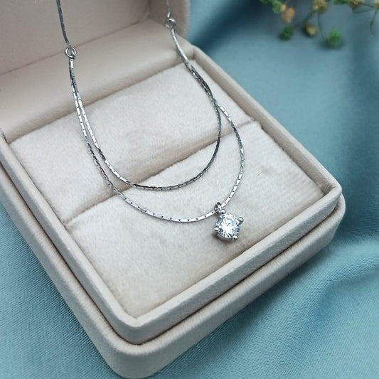 Collar Doble Puntito de Luz 5mm