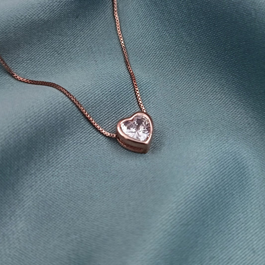 Collar Corazón Rosé