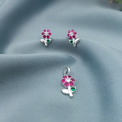 Conjunto Margaritas Lila