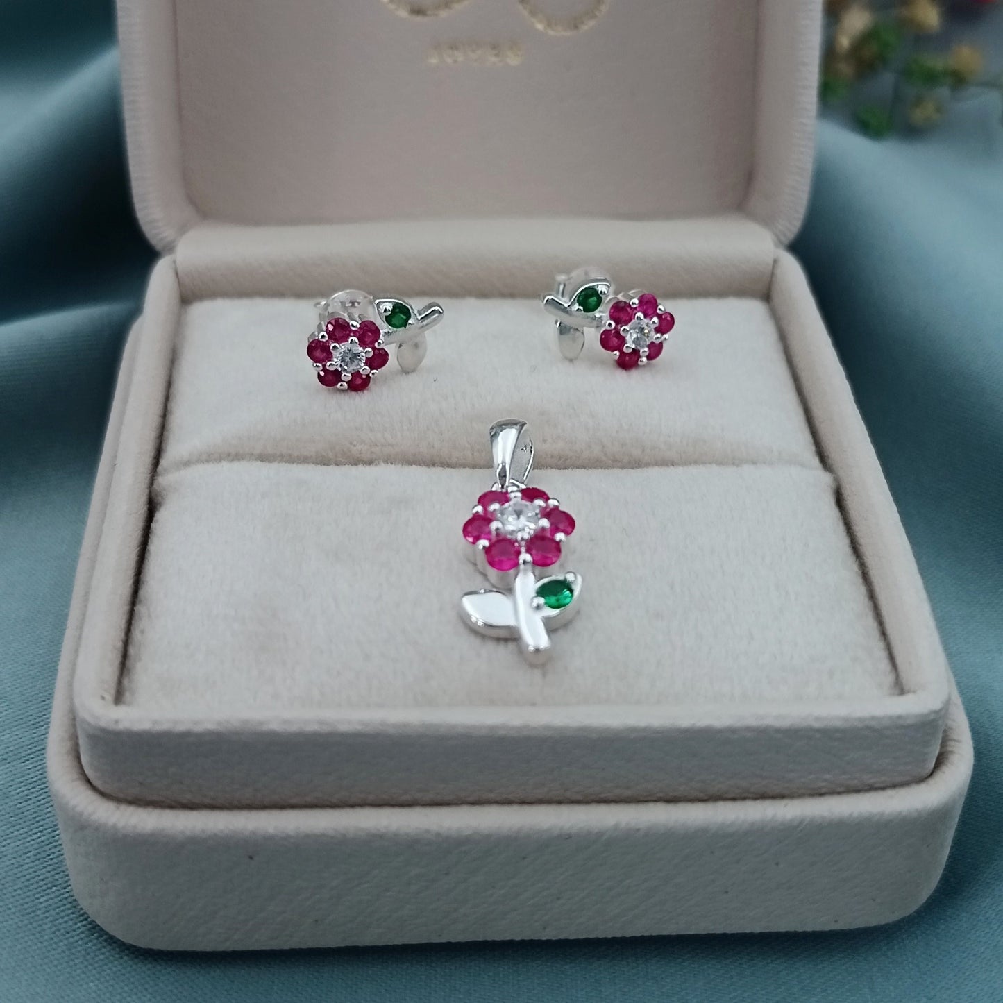 Conjunto Margaritas Lila