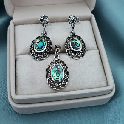 Conjunto Ovalado Marquesitas Nácar