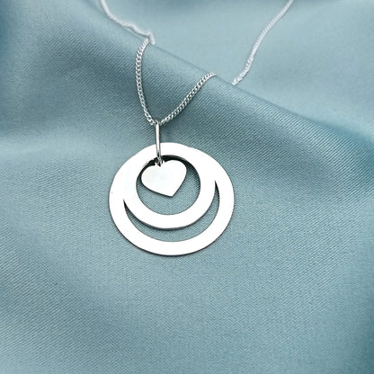 Dije  para Abuelita Círculos Concéntricos