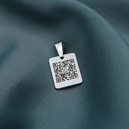 Dije personalizado código QR