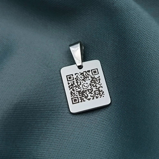 Dije personalizado código QR