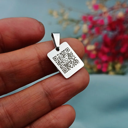 Dije personalizado código QR