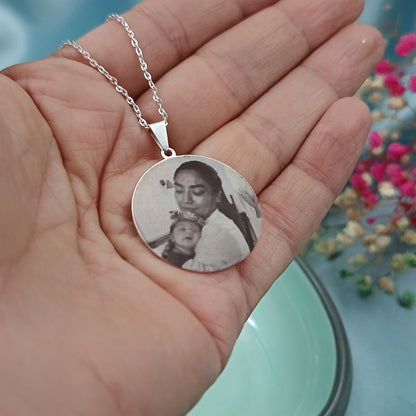 Dije de Plata con Fotograbado