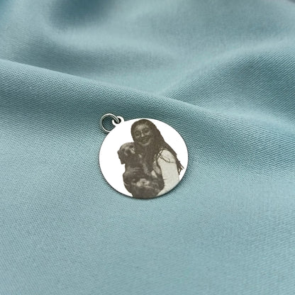 Dije de Plata con Fotograbado