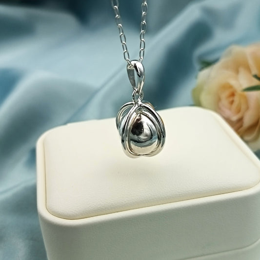 Collar Bola de plata
