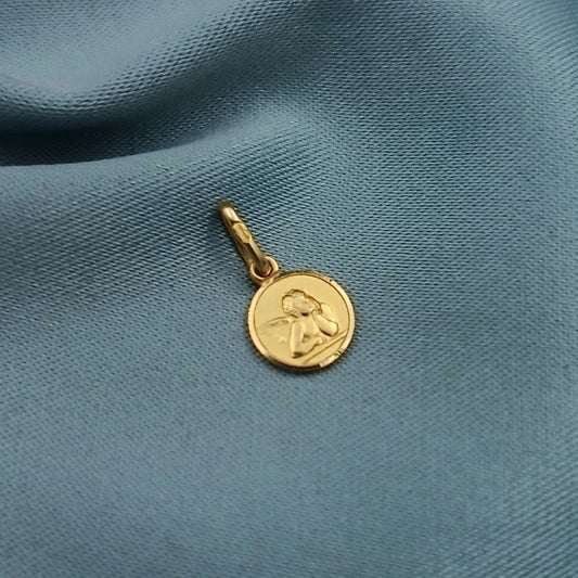 Dije de Oro Angel de la Guarda 7mm